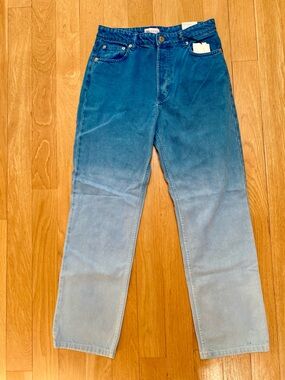 Two-tone Blue Ombré Denim Jeans by Zara